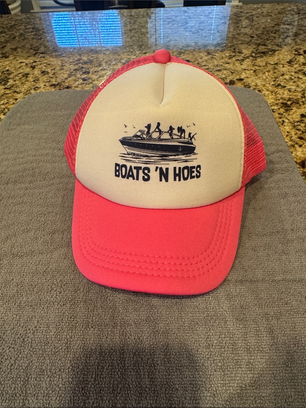 Boats 'N Hoes Pink Mesh Trucker Hat